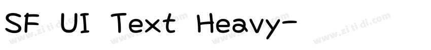 SF UI Text Heavy字体转换